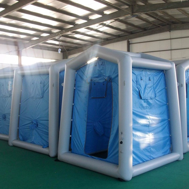 Inflatable medical tent house