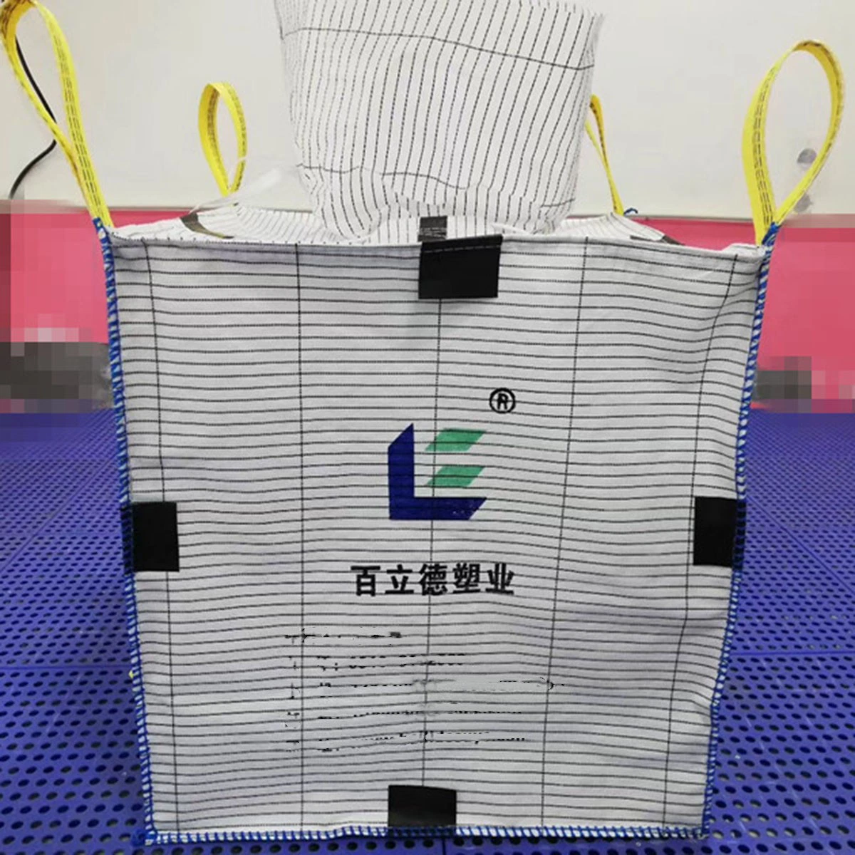 1ton Super Sack Conductive Jumbo Tote Bag 1250kg FIBC Anti-Static PP Woven Bulk Bag 1.5ton Big Bag