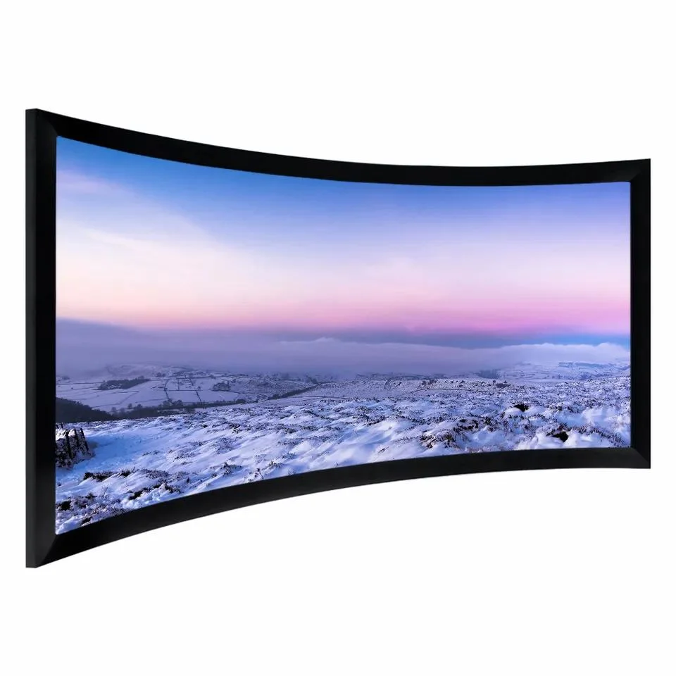 16: 9 200 Inch Curved Frame Projection Screen for Events