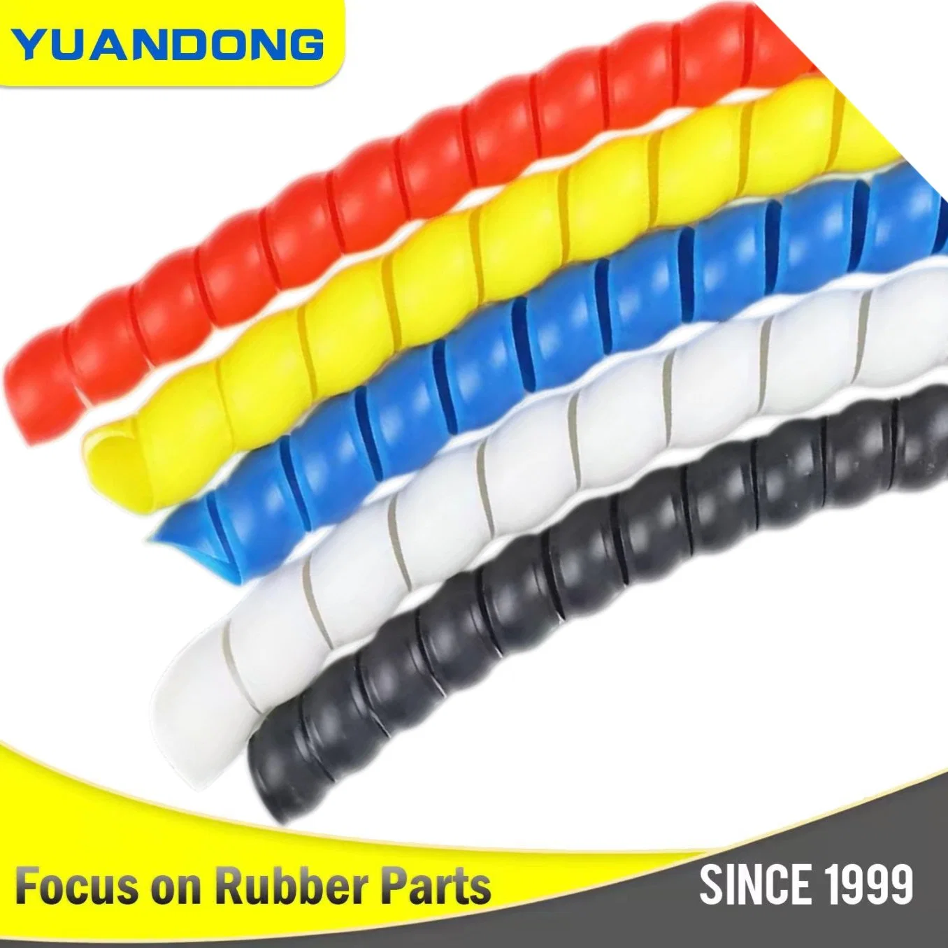 Wear Resistant Pet Bite Resistant Black Protective Rubber Hose Screw Sleeve