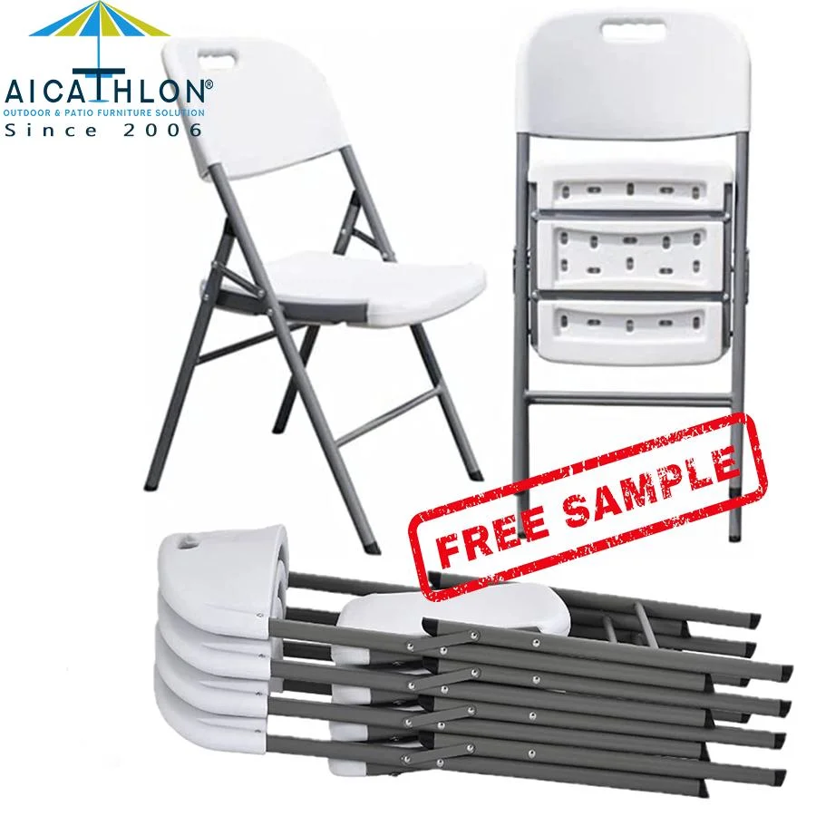 Best Selling Garden Outdoor Event Foldable White Portable Plastic Folding Chair Wholesale