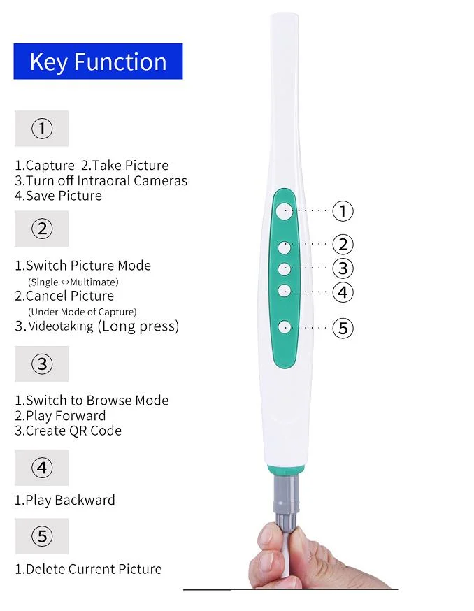 Aktualisierte Funktion Dental Unit Oral Digital Cam Viewing Device Can Bilder Übertragen