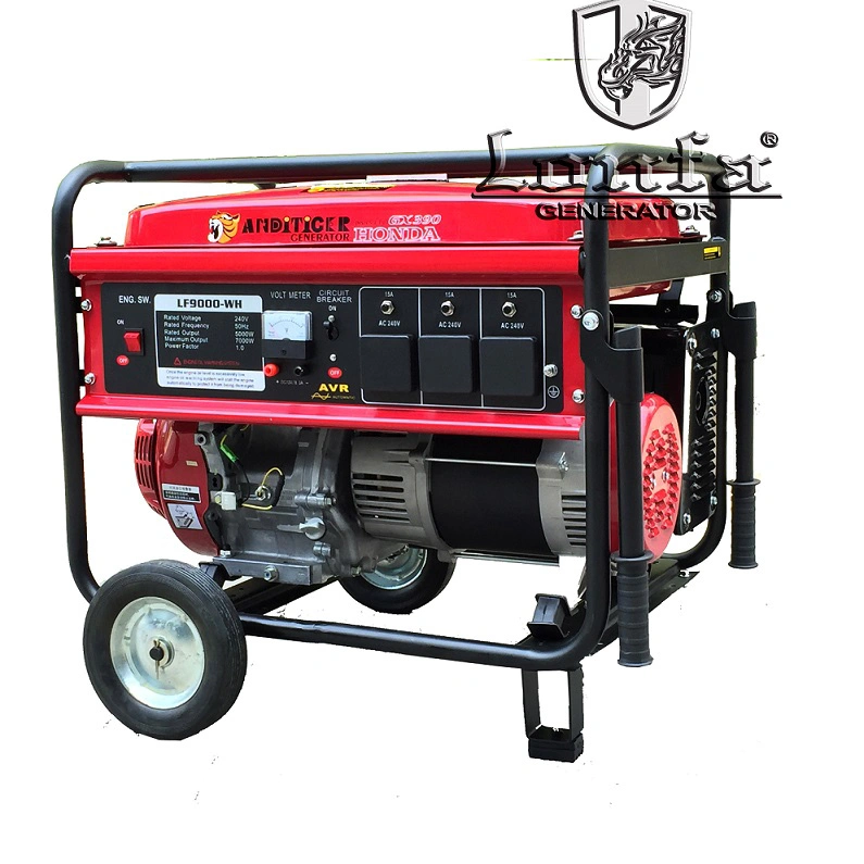 Gx390 13HP Gasoline Engine Self Started Petrol Gas Generator 6kVA 6kw 6000W