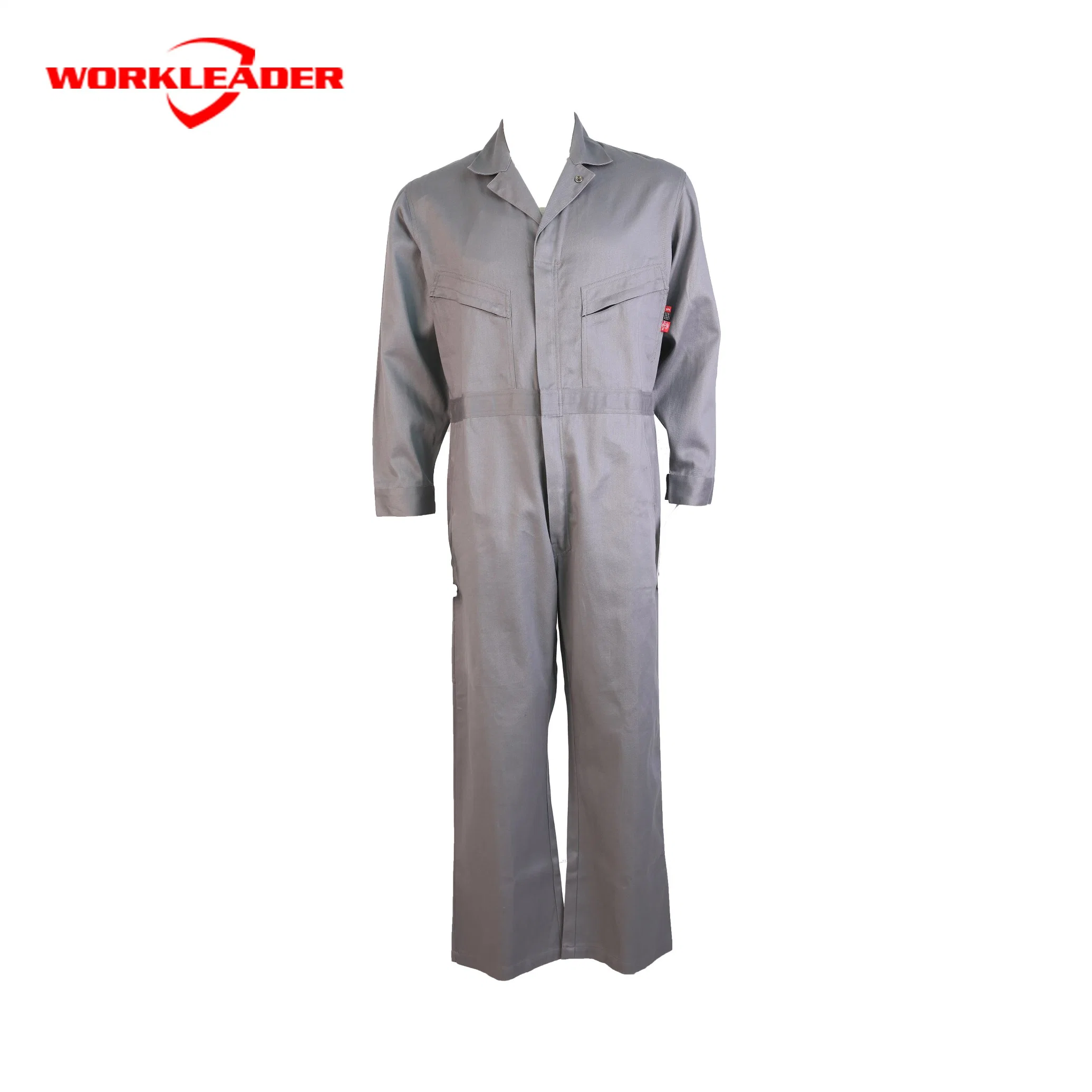 Nfpa2112 & Nfpa70e HRC2 Grey 88%Cotton 12%Nylon Welding Fr Coverall