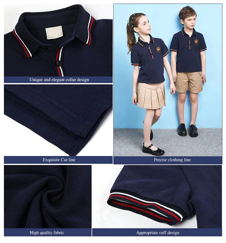 Falda de uniforme escolar japonés Polo uniformes escolares ropa escolar