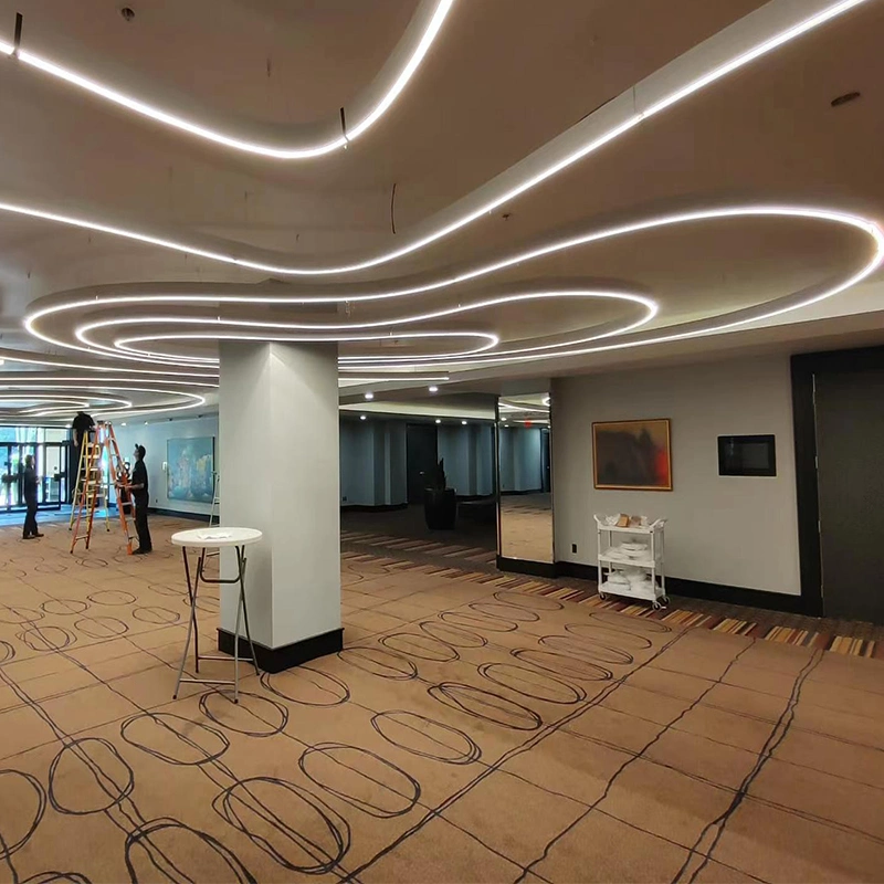 Maßgeschneiderte Kronleuchter Pendelleuchte LED-Linear-Licht für Hotel Konferenzraum, Restaurant