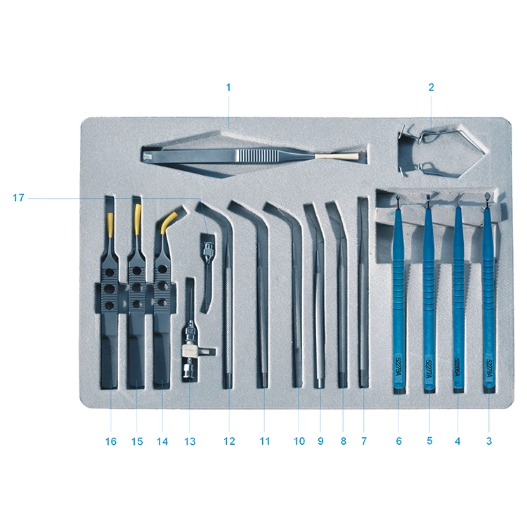 Ophthalmologische Chirurgische Instrumente Syx17 Mikrochirurgischer Instrumentensatz für Phaco