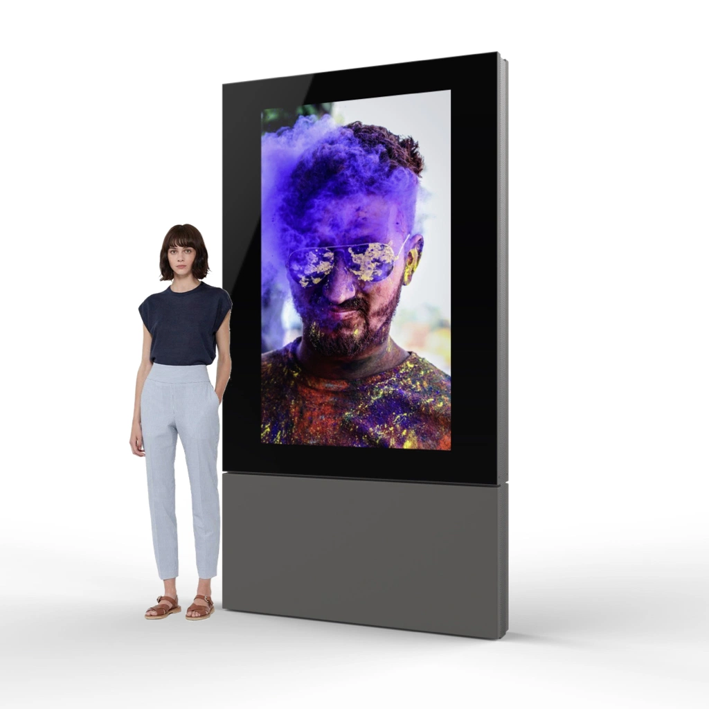 75 Zoll Totem Werbung Digital Signage Outdoor Kiosk Wasserdicht Publicidad Mupi-LCD