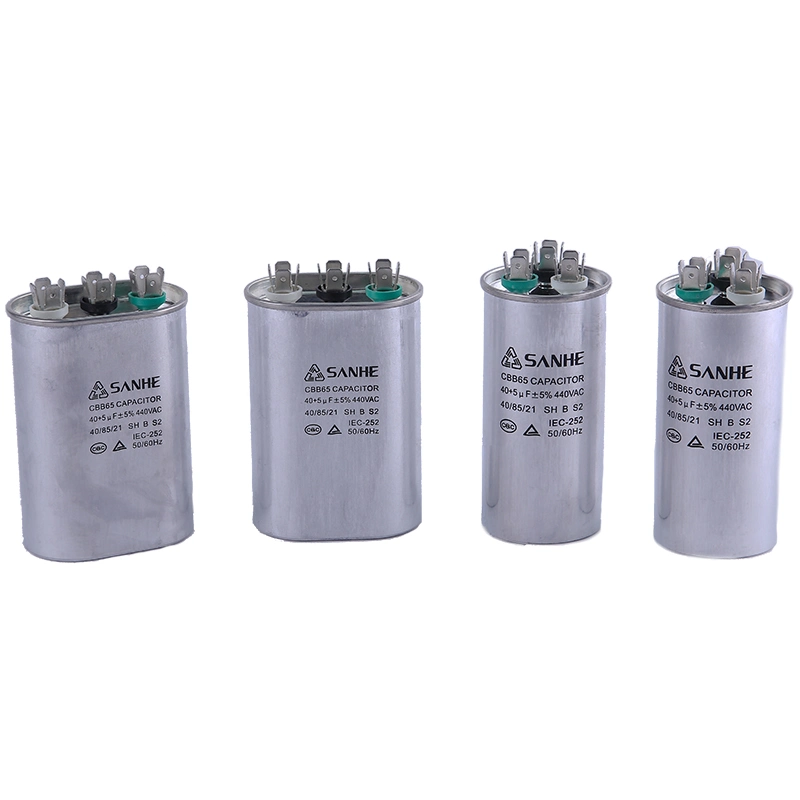 50+6UF 450V High quality/High cost performance  Cbb65 AC Fan Motor Capacitor Dual Type