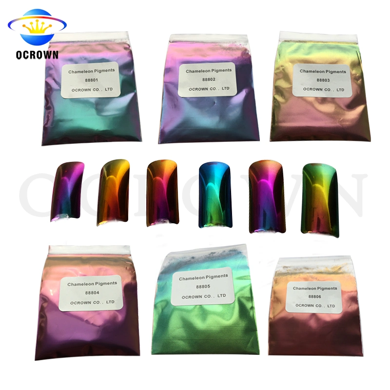 Mermaid Gradient Shimmer Nail Dust Rainbow Chrome Mirror Acrylic Pigment