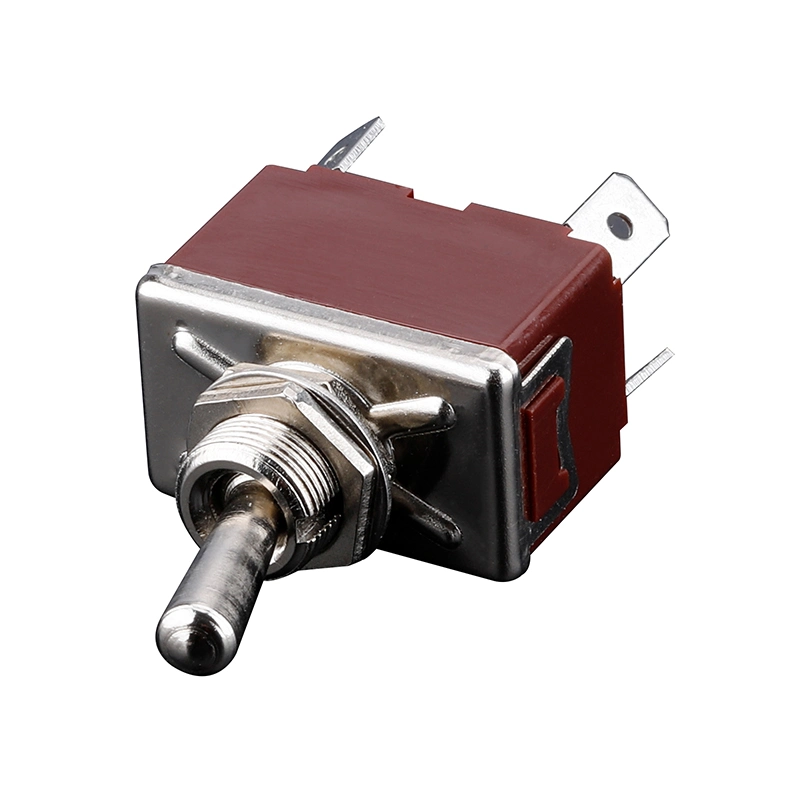 Kn3 (C) -201PAA Dpst Double Pole Single Throw on-off 4pins PC Terminal Spring Loaded Toggle Switch