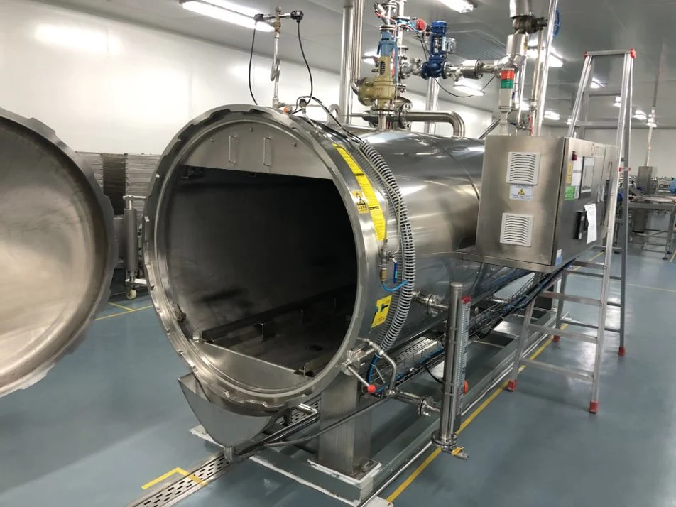 Manufacture Intelligent Hot Sale Excellent Water Cascading Retort/Autoclave for Foods and Beverages in Bottle CE ASME Dosh