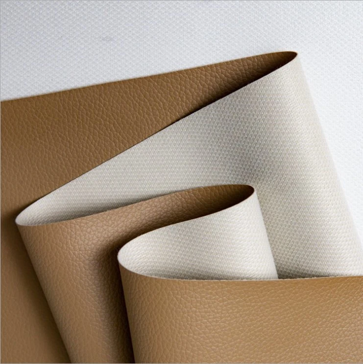 High quality/High cost performance  Decorative Home Textile Fake PVC Material Fabric by The Yard Synthetic Faux Leather