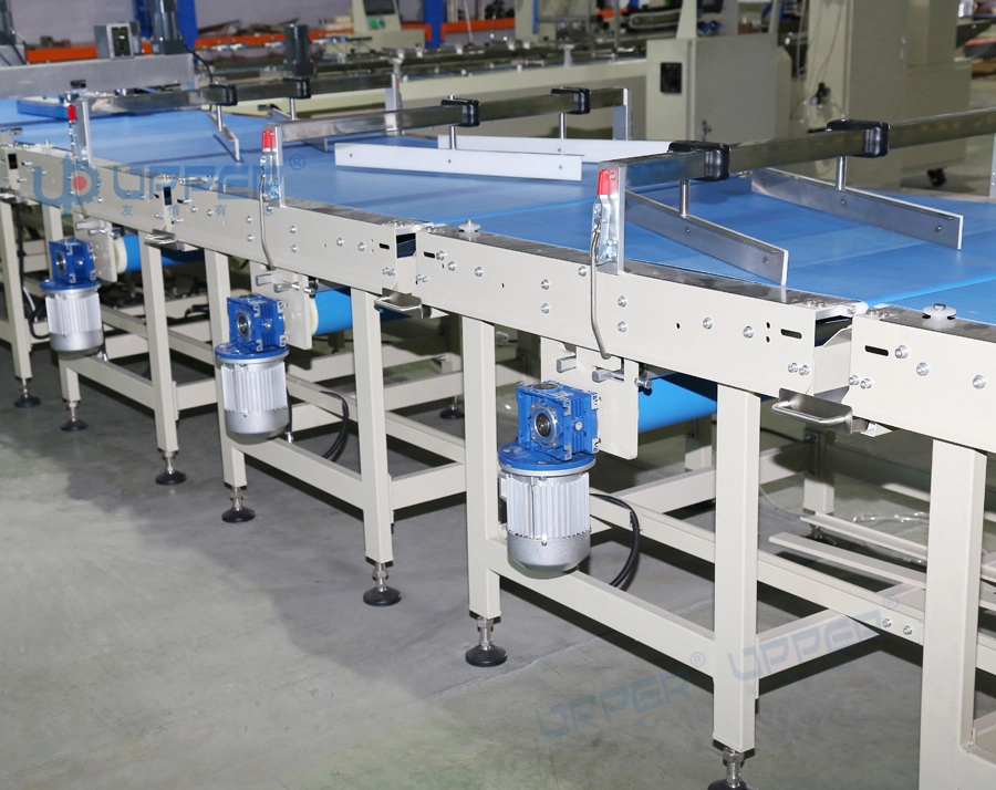 Prints Tea Bags Mask Cosmetics Disposable Products Kitchen Supplies Hygiene Products Continuous Vacuum Sealer Assembly Line Packaging Machine