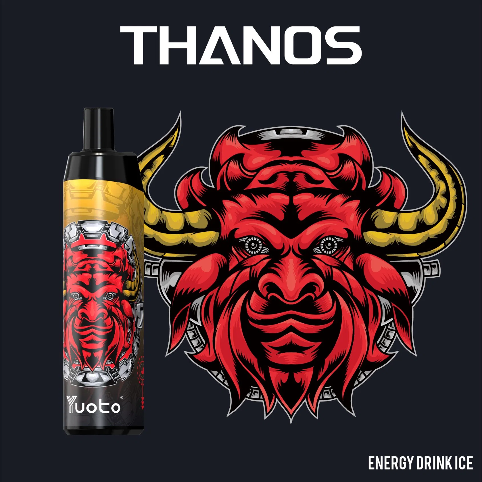 Yuoto Thanos 5000 Puffs 5% Nicotine 14ml E Liquid 650mAh Battery Mesh Coil Rechargeable with Type vape