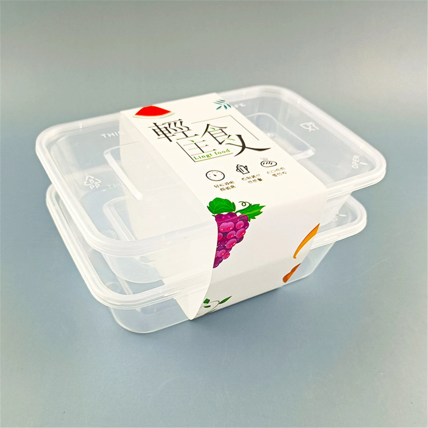 32 Oz. Récipients de préparation de repas ronds réutilisables avec couvercle récipients jetables en plastique pour l'entreposage des aliments bols de préparation de repas sans BPA-Michow