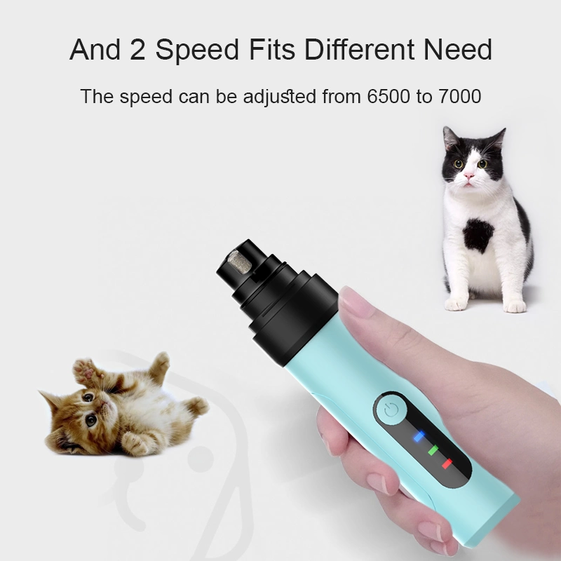 Eléctrico profesional de la máquina de corte de pelo animal mascota canina Grooming Nail Clipper Barbero el pelo de animal