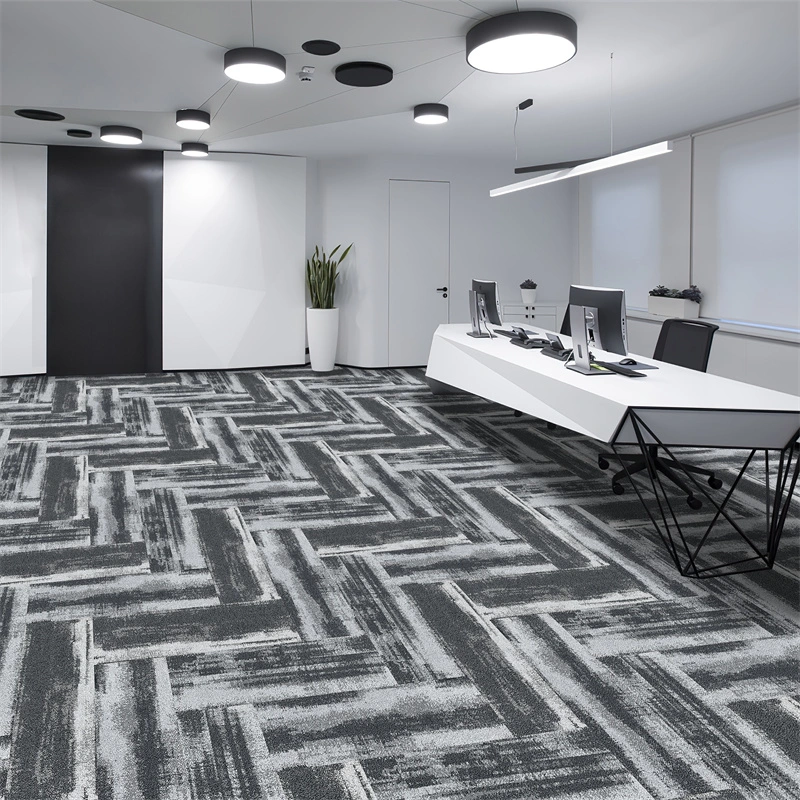 Factory Supply PVC Floor Carpet Cheap Price 100%PP Polyester Carpet Modular Pictures