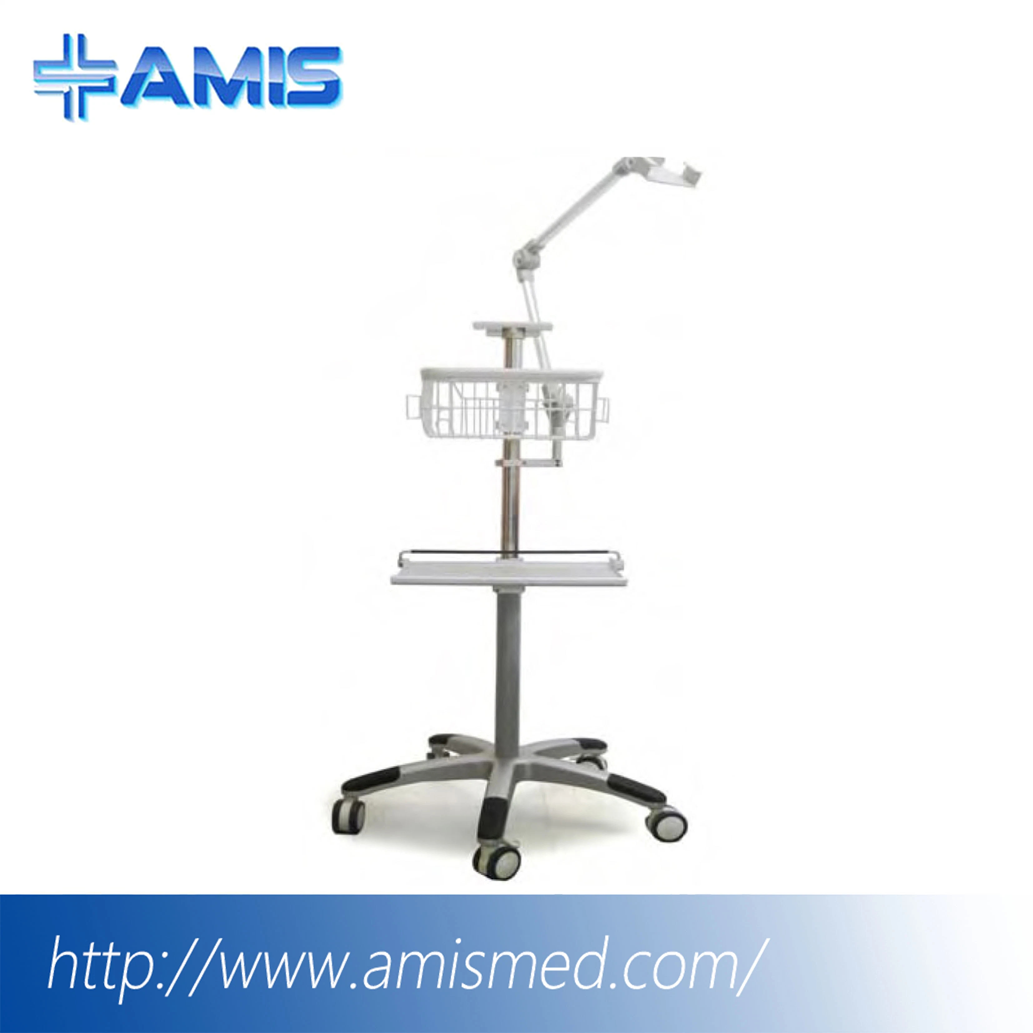 ECG Trolley Ultrasound Trolley Fixed Height Rolling Stand (Mt50-002)