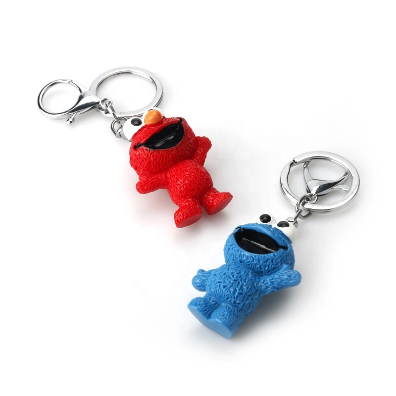 Sesame Street Toy Figures Elmo Cookie Monster Trinkets Keychain