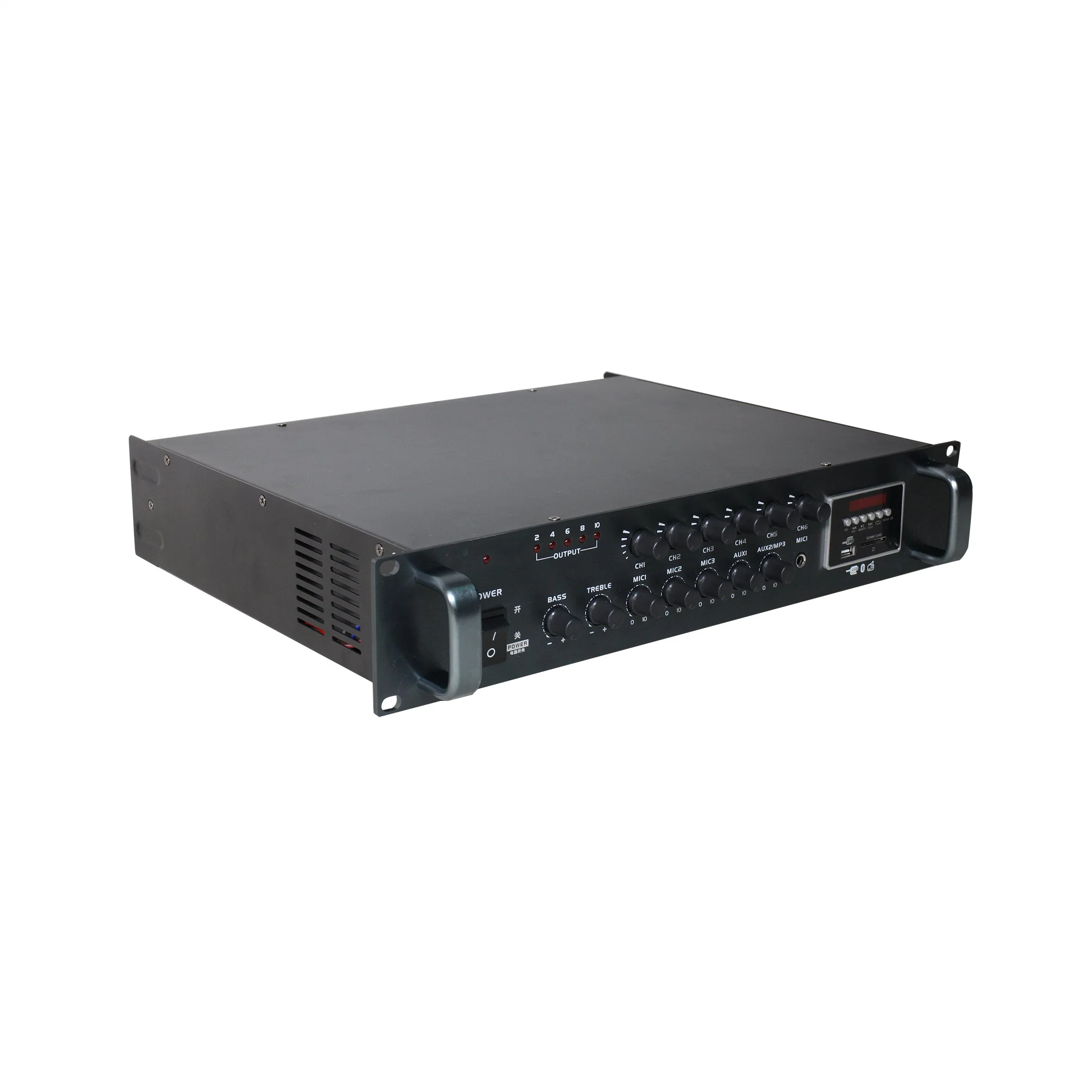 Public Address (PA) System Hot Sale 6 Zone Mixer Amplifier with Bt Mixer Power Amplifier