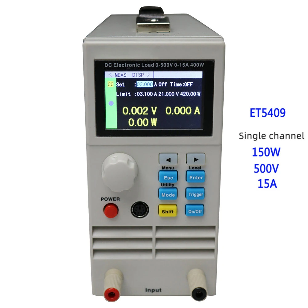 Dispositivo de teste de bateria electrónico de carga de controlo digital de corrente contínua (DC) programável Carga