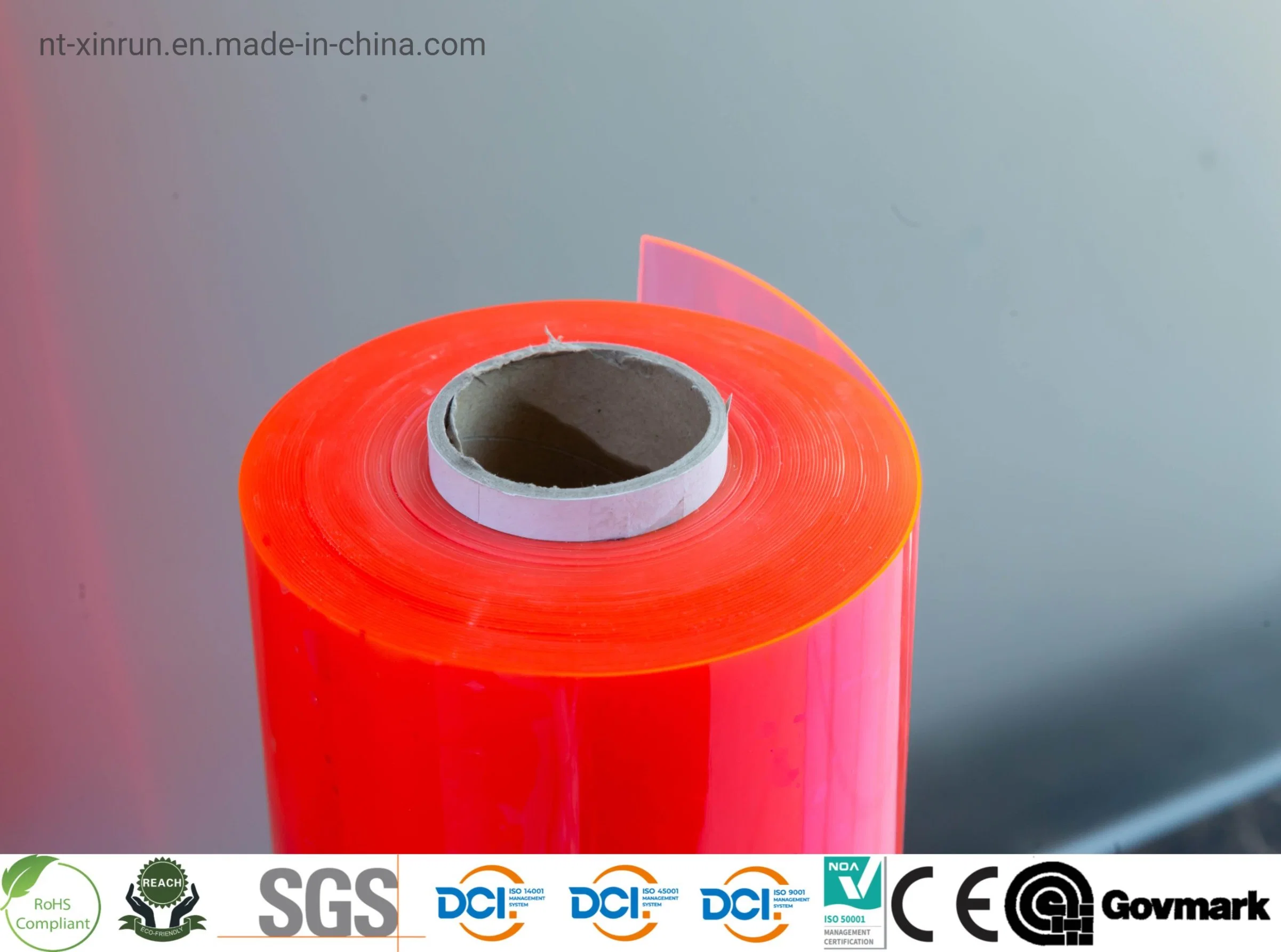 Blue Color Super Clear PVC Film for Bags