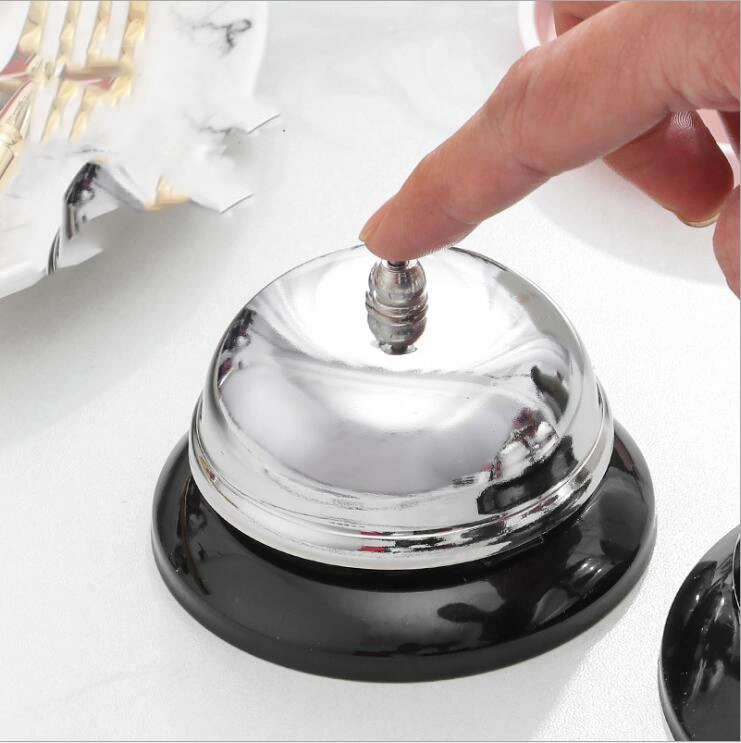 Stainless Steel Desktop Reception Desk Service Bell for Ringing Service Bell Servant Service Butler Reception Waiter Shop Counter Esg12309