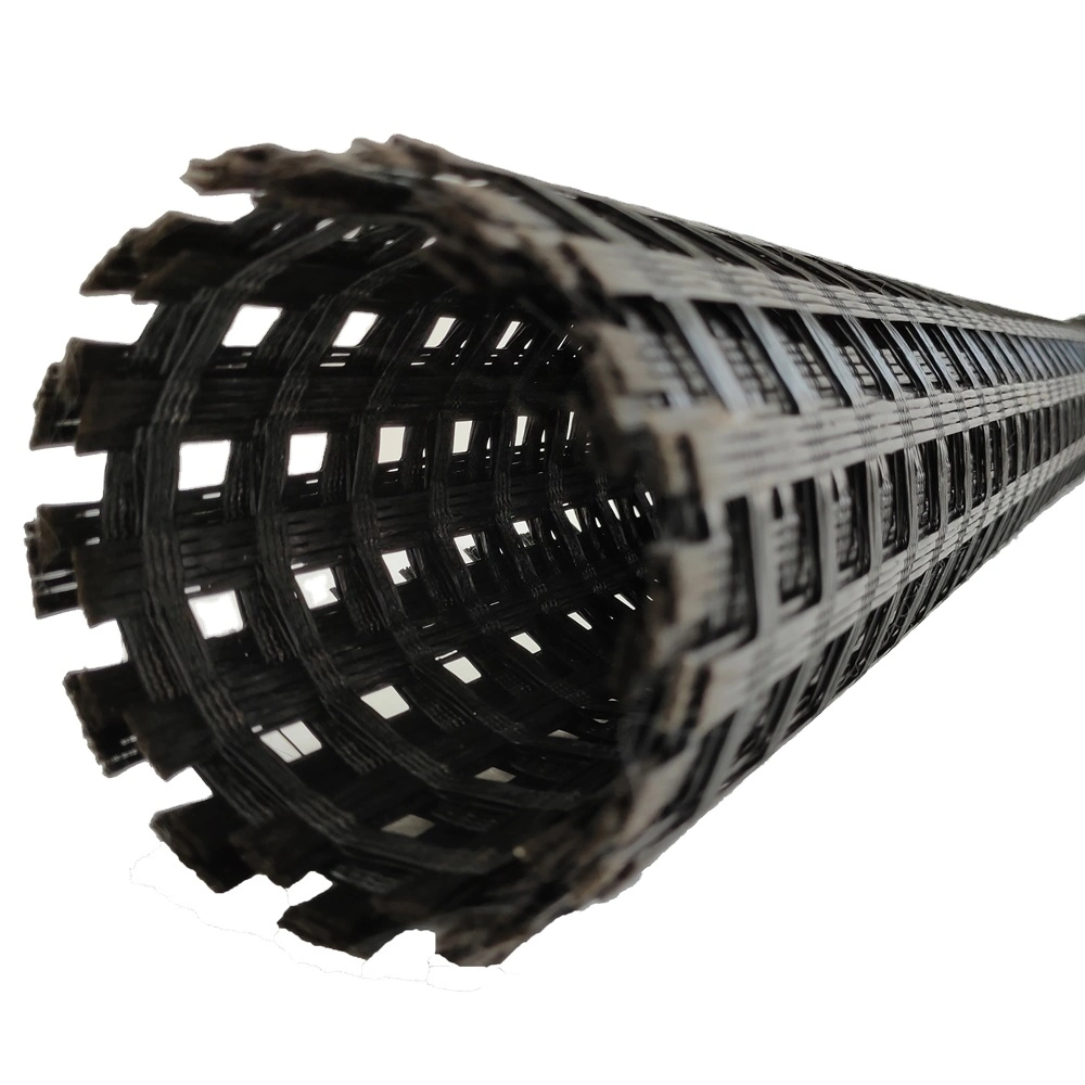 100-100kn Road Reinforcement Coated Fiberglass Geogrid for Road Asphalt