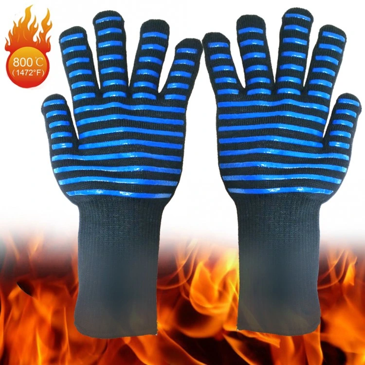 Baking Heat Resistant Kitchen Food Grade Silicone Insulated Gloves