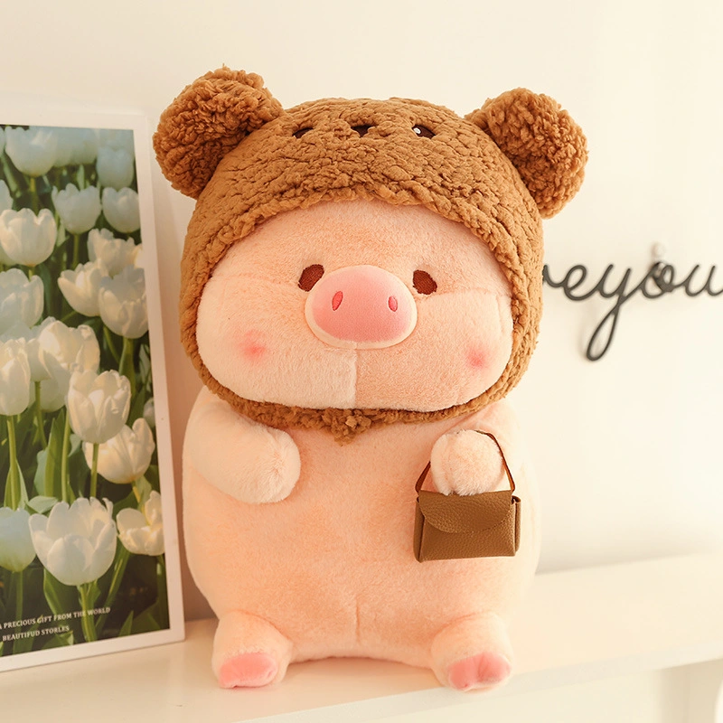 Vente chaude oreiller peluche personnalisé farcies mignon de porc coussin Lulu jouet