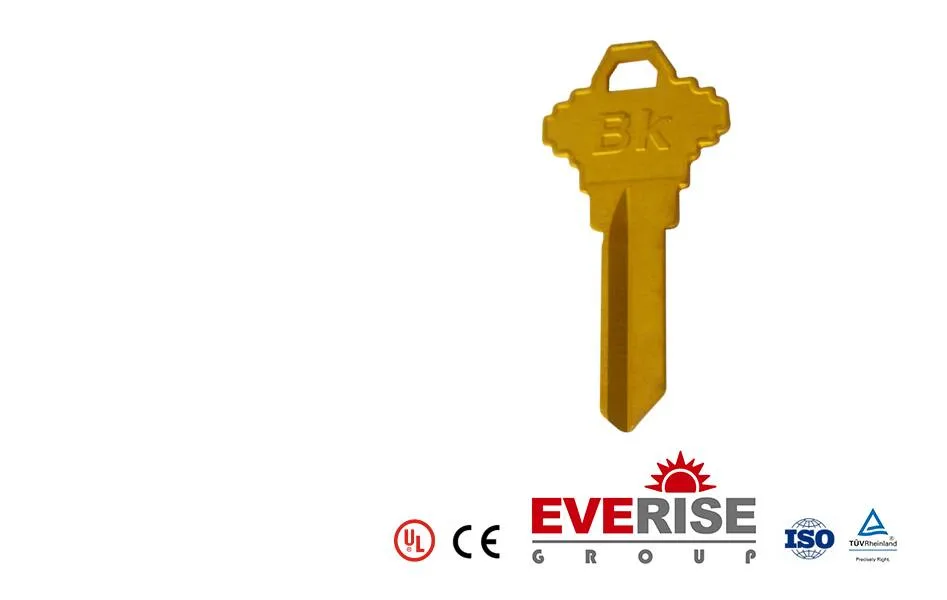 Iron and Brass Material Hot Sell Color Blank Key for Door Lock