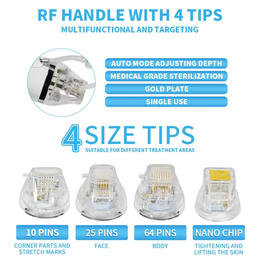 2023 Meilleure vente beauté Face Lift anti rides faciales Micro-Needling RF de l'équipement de levage et de rajeunissement de la peau