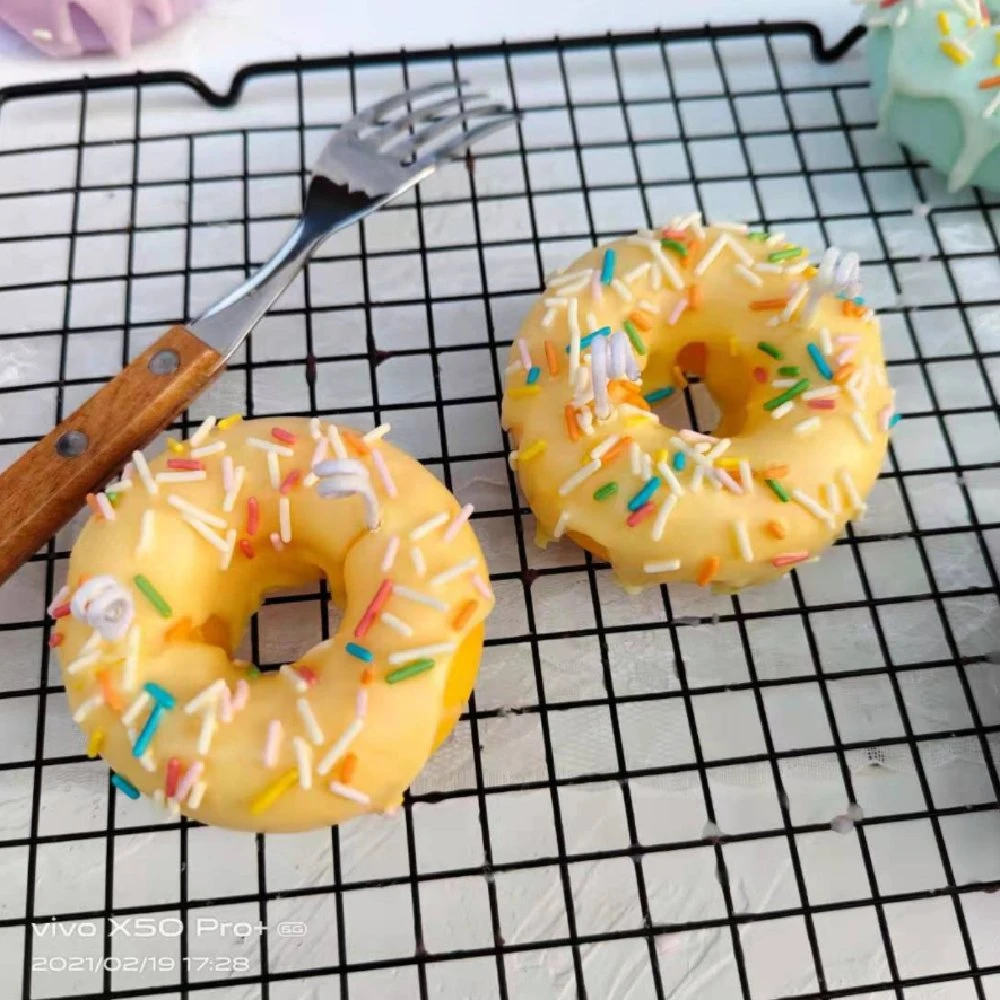 Donut Shaped Colorful Decorative Fragance Aromatherapy Scented Candle