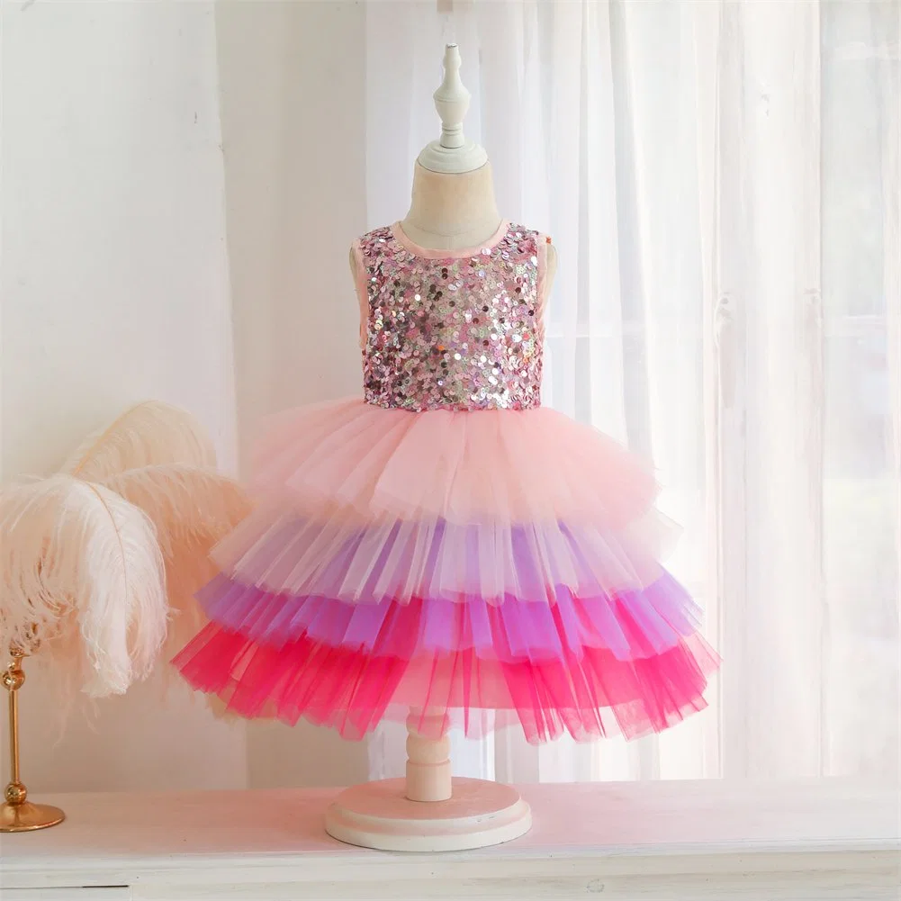 China Wholesale/Supplier Girl Fashion Satin Dresses Children Wear Baby Lace Clothes Kids Wear Dress