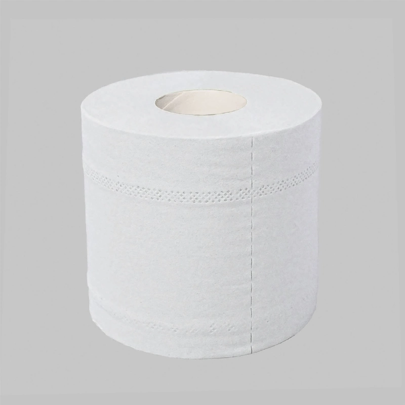 Papier de toilette en rouleau de pâte de recyclage de bambou