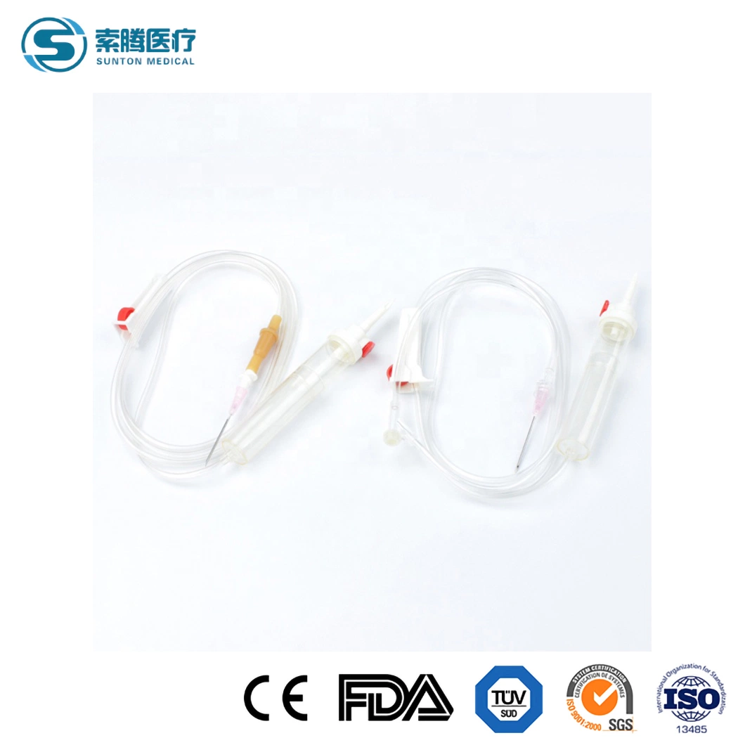 Transfusão Sunton defina as peças a China a transfusão de sangue Definir Fábrica material PVC sangue médica IV dando definir a transfusão de sangue estéril de Dispositivo de transfusão de sangue definido