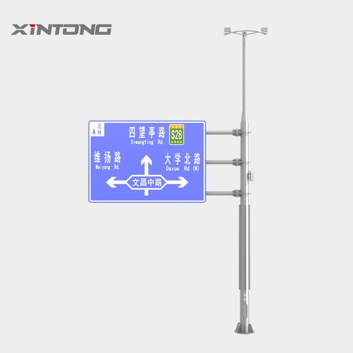 Prix usine route personnalisée Xintong 60mm matériel réfléchissant solaire de circulation Limite du signal rouge