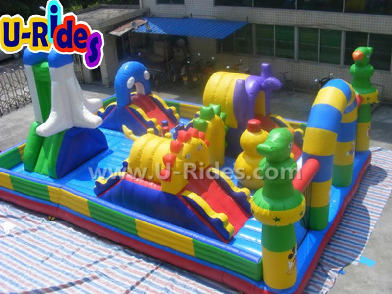 Commercial Aerospace Inflatable Playground Inflatable Combo Inflatable Fun City For Sale