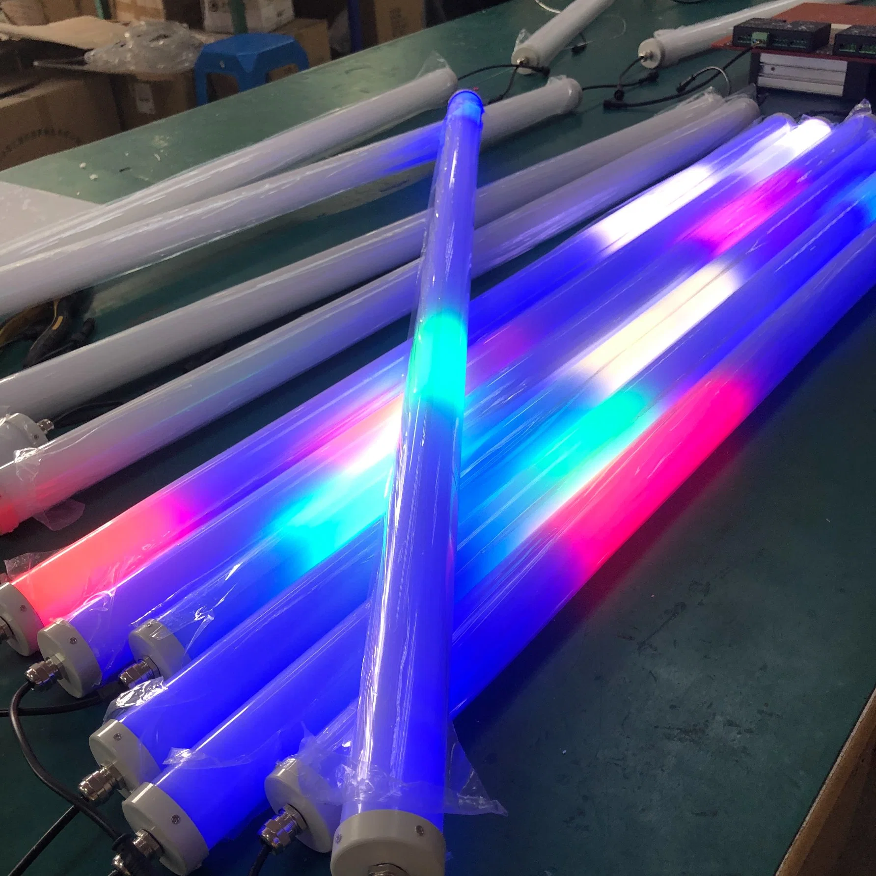 360 LED Neon Tube Light Wand hängend Innendekoration