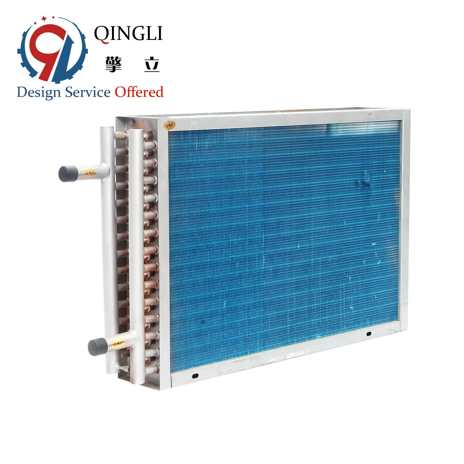 Aluminum Fin Copper Tube Air Cooler Condenser Coil for Freezer