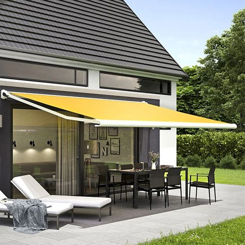 2-20% Discount Customized Outdoor Window Sun Shade Folding Arm Retractable Roof Patio Canopy Pergola Garden Full Cassette Awning