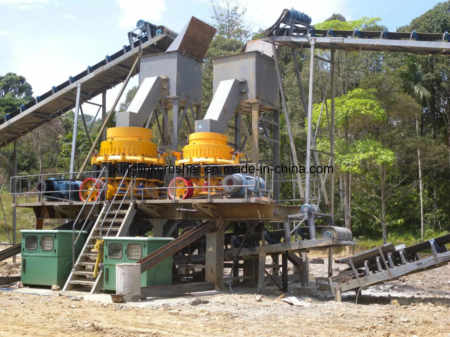 Andesite Rock Stone Crushing and Screening Quarry Crusher Line