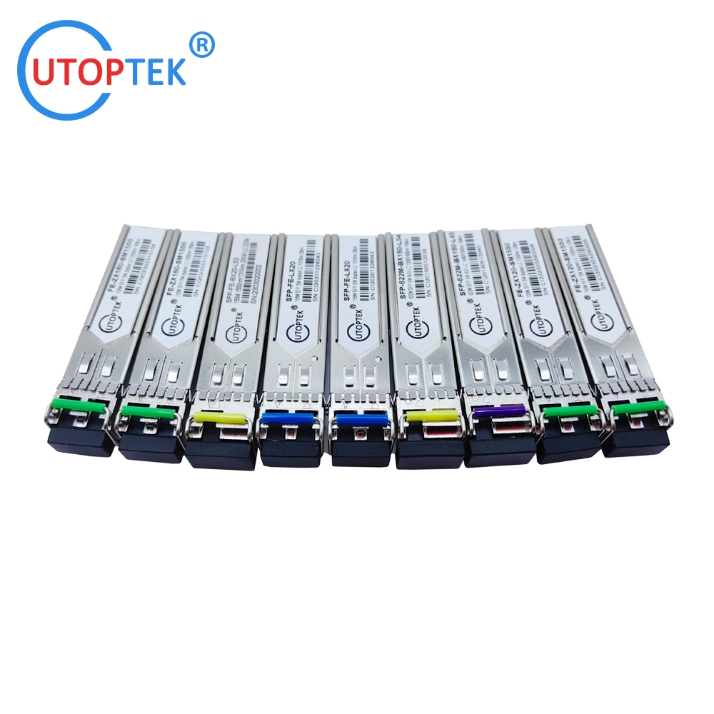 وحدة SFP STM-1 بطول 155 م 2 كم 850 نانومتر مزدوجة SFP شركة أجهزة الإرسال والاستقبال Huawei/Cisco/ZTE/Juniper