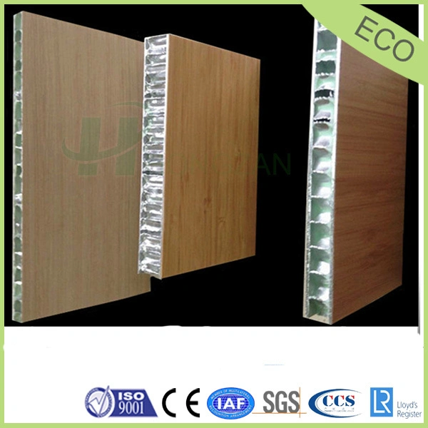 Wood Grain Aluminum Honeycomb Panel Building Materials