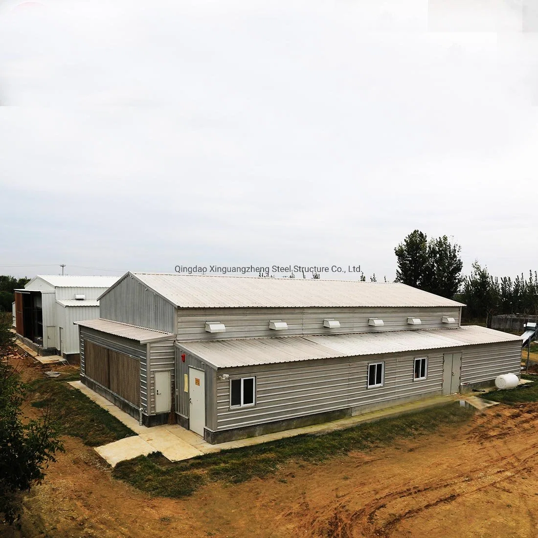 Factory Supply Automatic Prefab Steel Structure Animal House Poultry Farms Construction