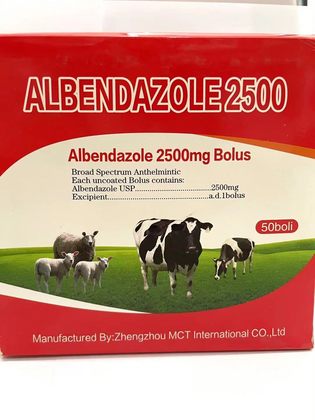 O albendazol Tablets 2500 Mg Medicina Veterinária Standard