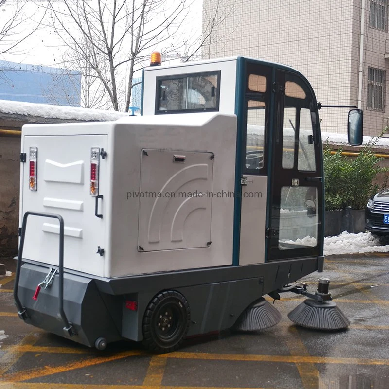 Tipo de conducción de piso de la carretera Sweeper automático eléctrico totalmente cerrada Gran Calle Sweeper coche