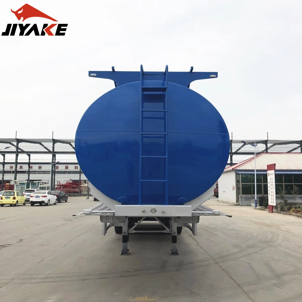 Low Price 42000L 3 Compartments Carbon Steel Tank Blue Diesel Fuel Trailer for Sale Africa