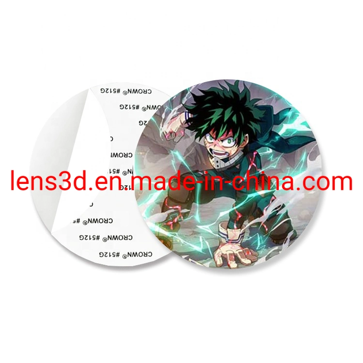 Custom Printed Full Color 3D Anime Characters Lenticular Stickers
